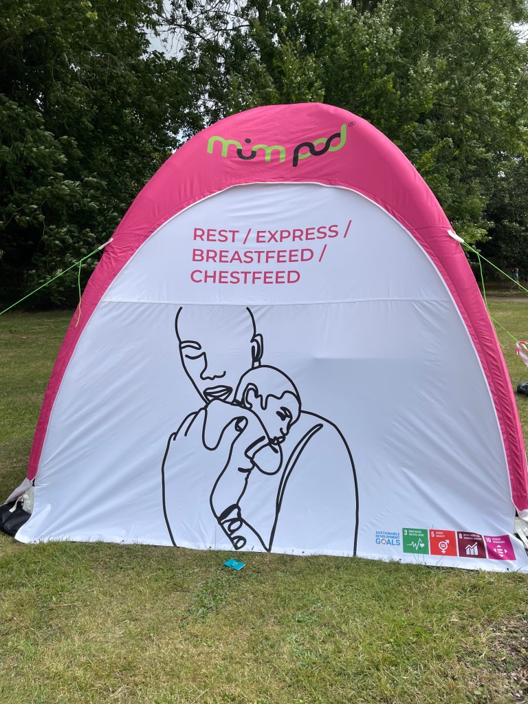 Breastfeeding mother. Lactation Pod. Nursing. Festivals. Outdoor events. pop-up tent side 4