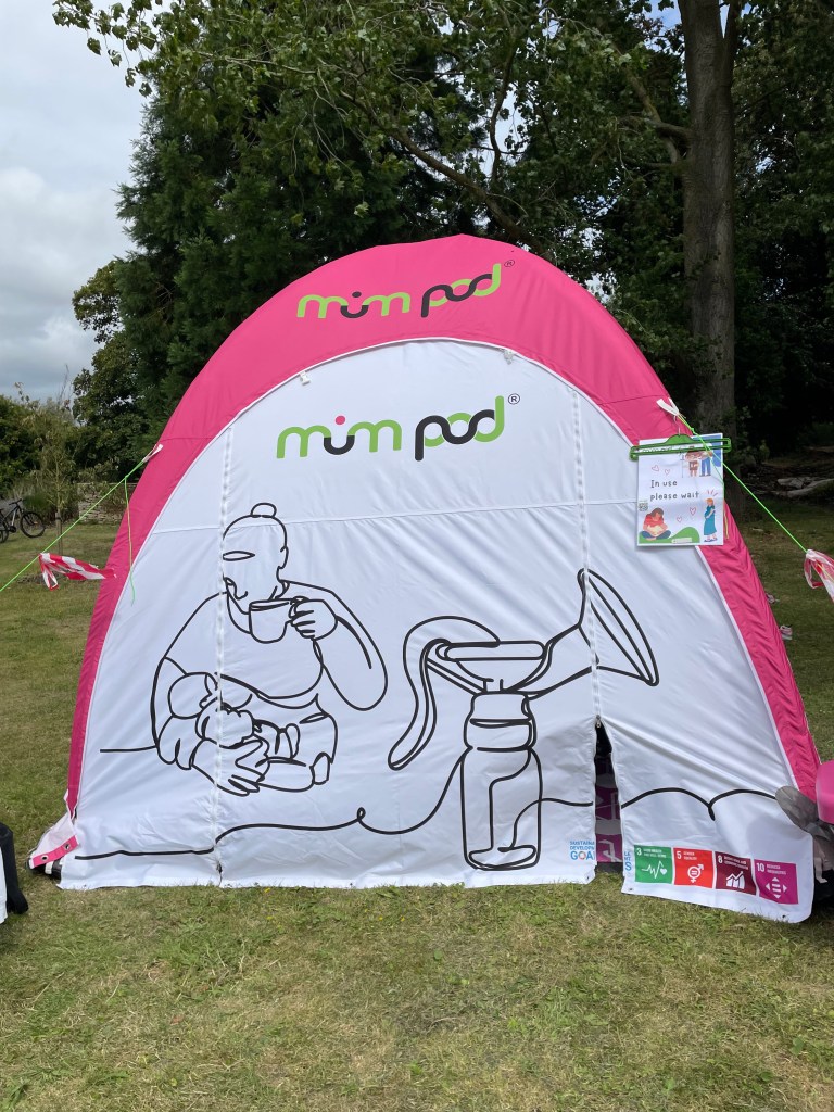 Festival Lactation Pod. Breastfeeding Pod. Nursing Room. Festivals. Outdoor events. pop-up tent side 3